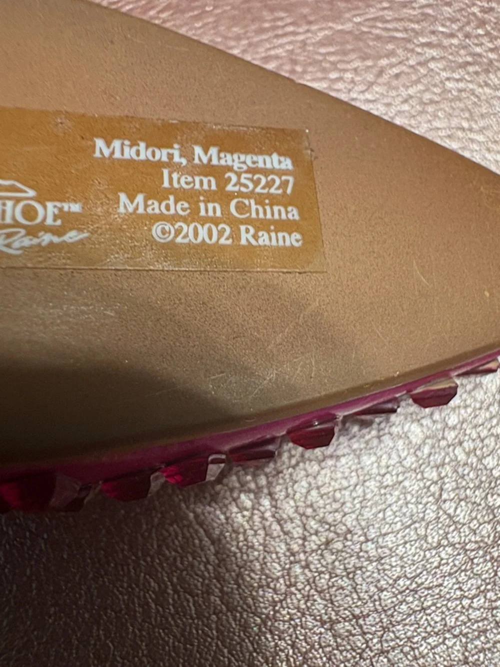Just The Right Shoe Fuchsia Slingback Heels - Picture 5 of 5